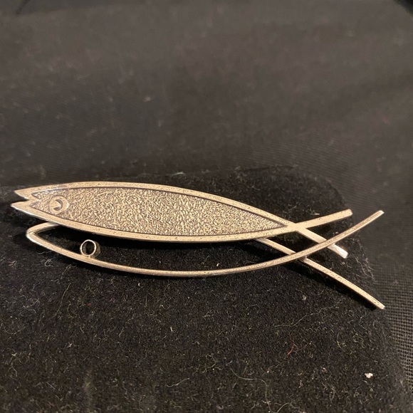 Sterling fish pin - Picture 3 of 4